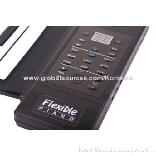 Flexible keyboard roll-up piano musical instruments
